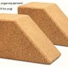 Yoga Cork Wedge Blocks 2 Pack Soft Wrist Wedge