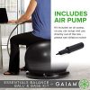 Gaiam Essentials Balance Ball, Base Kit, 65cm Yoga Ball Chair