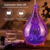 280ml Rose Gold Essential Oil Diffuser 3D Glass