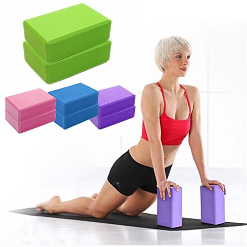 Yoga Block (Set of 2) - EVA Foam Block Soft Pillow 1 Yoga Block (Set of 2) - EVA Foam Block Soft Pillow