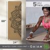 Gaiam Cork Yoga Mat | Print Design Natural Sustainable