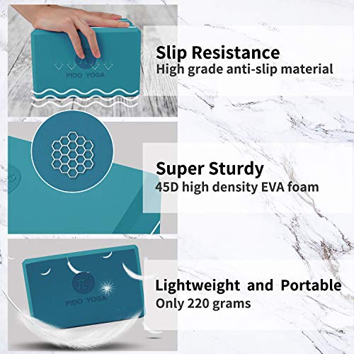PIDO YOGA Block (Set of 2) - High Density EVA Foam Blocks