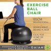 Gaiam Essentials Balance Ball, Base Kit, 65cm Yoga Ball Chair