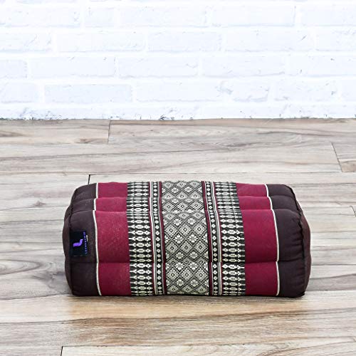 Leewadee Yoga Block Pilates BOrganic and Pure Kapok Yoga Block - Eco-Friendly Meditation and Pilates Brick, 14x7x5 inches, Brown Redrick Eco-Friendly Organic and Natural