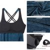 Exercise Tank Tops with Inbuilt Bra - Elevate Your Workout in Ladies's Strappy Athletic Yoga Tops, Perfect for Gym, Running, and Exercise