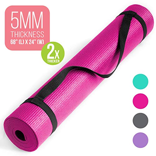 51hVo+HX5SL Nicole Miller Yoga Workout Mat for Home Gym