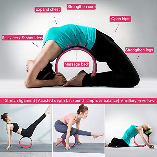 51hiJ5uRl-L Yoga Wheel Set (11-in-1),Yoga Wheel Back Wheel for Back Pain