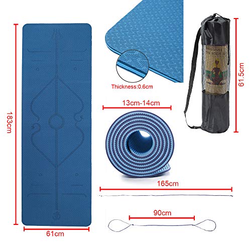 51hxZY0bA2L Lixada Eco Friendly Non Slip Yoga Mat,Body Alignment System