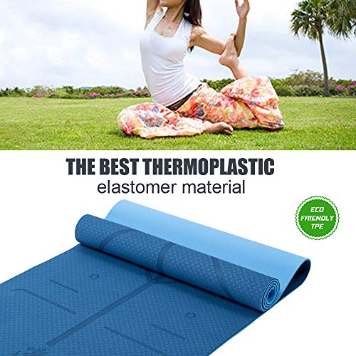 51i-dTS+5cL Lixada Eco Friendly Non Slip Yoga Mat,Body Alignment System