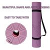 Enhance Your Yoga Practice with the Premium TPE 1/4 Inch Non-Slip Fitness Exercise Mat - Soft, Eco-Friendly, and Odor-Free