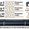 Premium Extra Large Exercise Mat - 8' x 4' x 1/4" Ultra Durable
