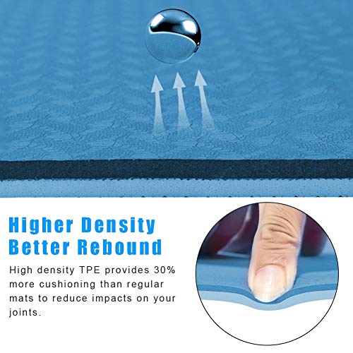 51ixoj5oEuL Yoga Mat Non Slip Fitness Exercise Mat High Density Padding