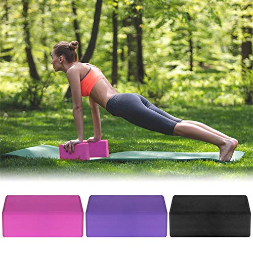 51ixxFzlzcL Yoga Beginner Set High Density EVA Foam Block and 6 Ft Cotton Stretching Strap