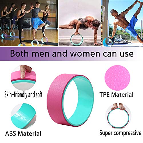 51jPhgRWevL Mifly Yoga Wheel Set 4-in-1, 1Sturdy Back Roller Stretcher
