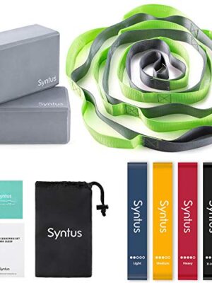 Syntus 9-in-1 Yoga Set, 1 Yoga Strap with 12 Loops