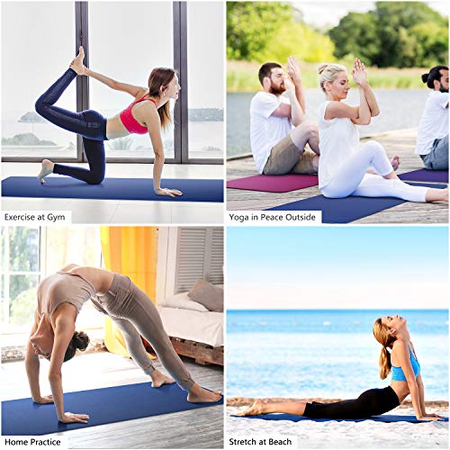 51joQSNTC3L Yoga Mat Exercise Fitness Mat - High Density Non-Slip