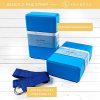 Yoga Block (2 Pack),Yoga Strap Set , High Density EVA Foam