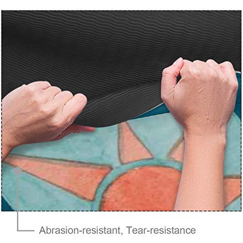 Yoga Mat - Ocean theme - Extra Thick Non Slip Exercise