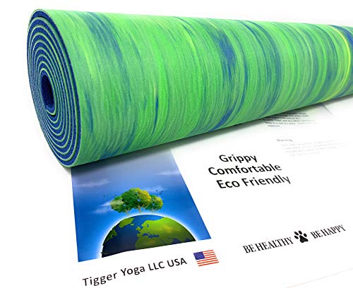 Tiggar Yoga mat - 100% Eco Friendly, Natural Rubber Material