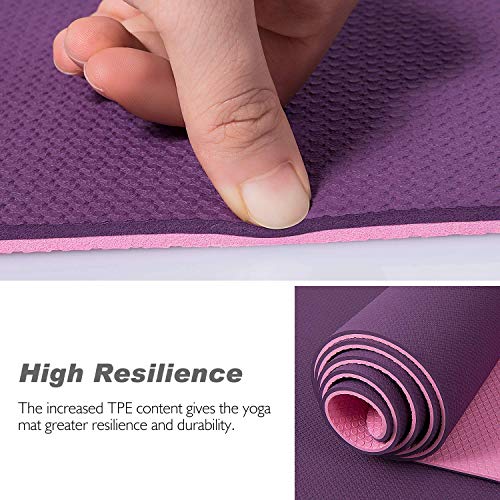 51keu+CFR0L TOPLUS Yoga Mat - Upgraded Thick Yoga Mat