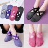 Yoga Practice with Non-Slip Yoga Socks: 4-Pack for Women
