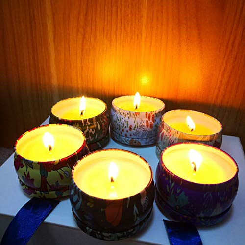 Scented Candles Aromatherapy Soy Set:Rose Lavender Vanilla