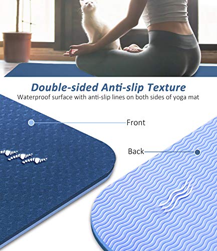 51kwxYt0aFL Mersuii Yoga Mat, Eco Friendly Non Slip Fitness Exercise Mat