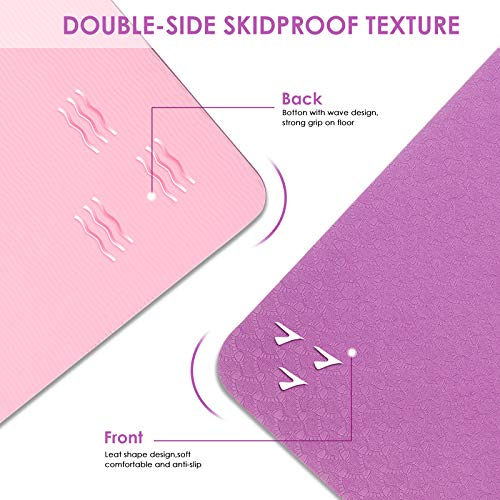 51l-g-2LxNL Yoga Mat for Women, 1/4 Inch Thick High Density