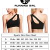 RUNNING GIRL One Shoulder Sports Bra Workout