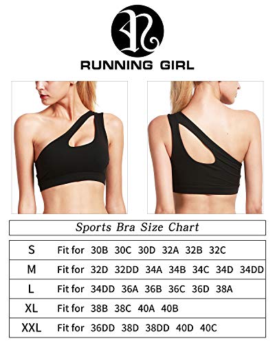 51lBneh9UZL RUNNING GIRL One Shoulder Sports Bra Workout
