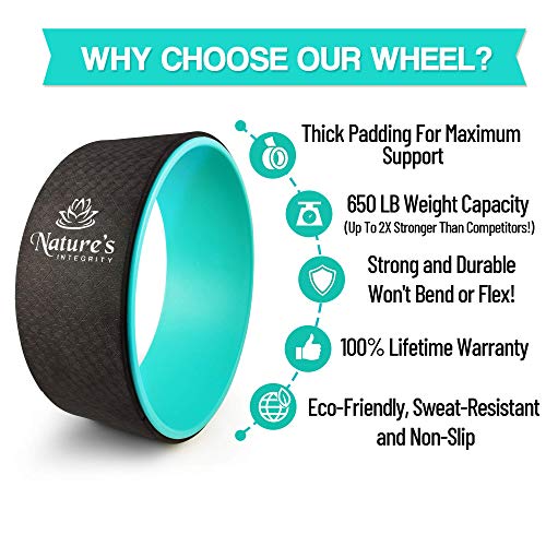 Nature's Integrity Yoga Wheel 13", Yoga Roller for Stretching
