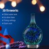 Essential Oil Diffuser 120ml 3D Glass Fireworks ultrasonic