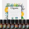 Cliganic USDA Organic Aromatherapy Essential Oils Set