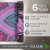 Gaiam Yoga Mat Premium Print Reversible Extra Thick