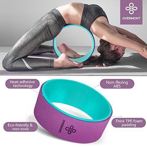 Overmont 5-in-1 Set, 1 Yoga Wheel for Back Pain