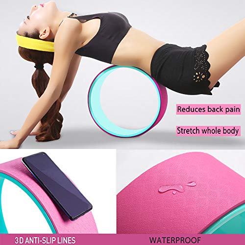 51m5NM9lL8L Mifly Yoga Wheel Set 4-in-1, 1Sturdy Back Roller Stretcher