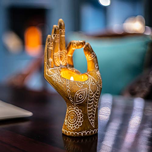 51mD-D6z4ZL.SL1500 Yoga Candle Holder Buddha Tabletop