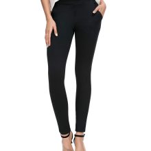 Bamans Women's Skinny Leg Work Pull on Slim Stretch