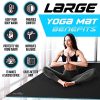 Sensu Large Yoga Mat - 6’ x 4’ x 9mm Extra Thick Exercise