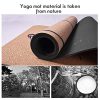 Cork Yoga Mat 1/3-Inch Thick with Alignment Lines