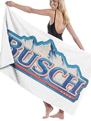 Busch Beer Icon Large Jumbo Bath Towel 52 X 32 Inch