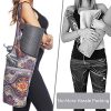 Ewedoos Yoga Mat Bag with Large Size Pocket and Zipper Pocket