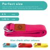 Yoga Exercise Straps in Pink for Stretching