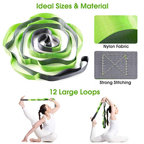 51nu2aPj0qL Syntus 9-in-1 Yoga Set, 1 Yoga Strap with 12 Loops