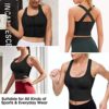 Women Zip Front Sports Bras Longline Fitness