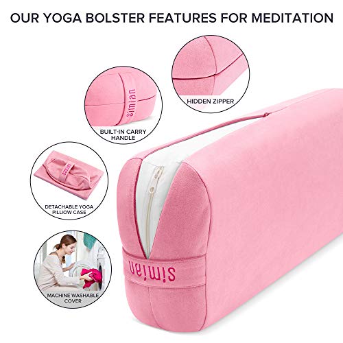 51o7ODrlcFL Rectangular Yoga Bolster - Premium Comfort and Support