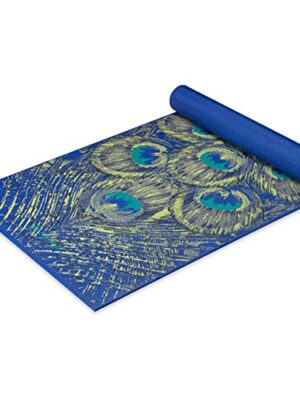 Gaiam Yoga Mat Premium Print Extra Thick Non Slip Exercise