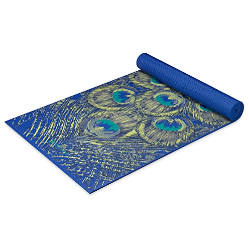 Gaiam Yoga Mat Premium Print Extra Thick Non Slip Exercise