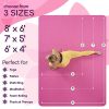 Pink Large Yoga Mat Extra Thick Gym