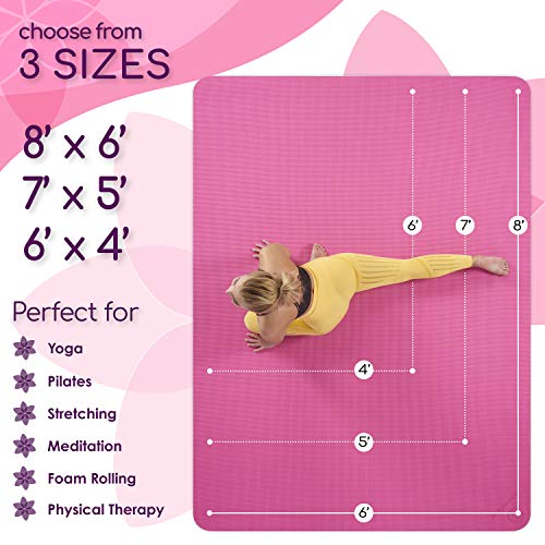 51oPzRoNfoL Pink Large Yoga Mat Extra Thick Gym